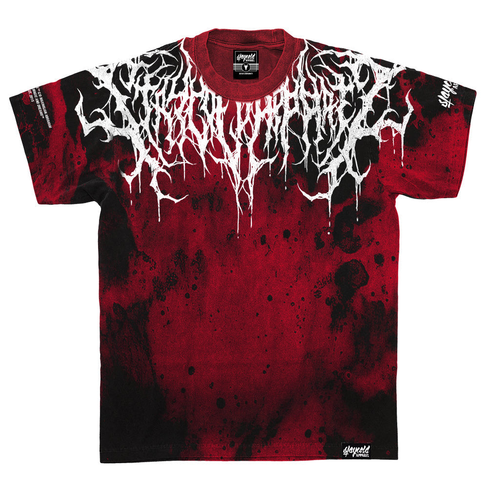 Reign Of Blood (Red Tie Dye) - Heavy Oversized T-Shirt 250GSM