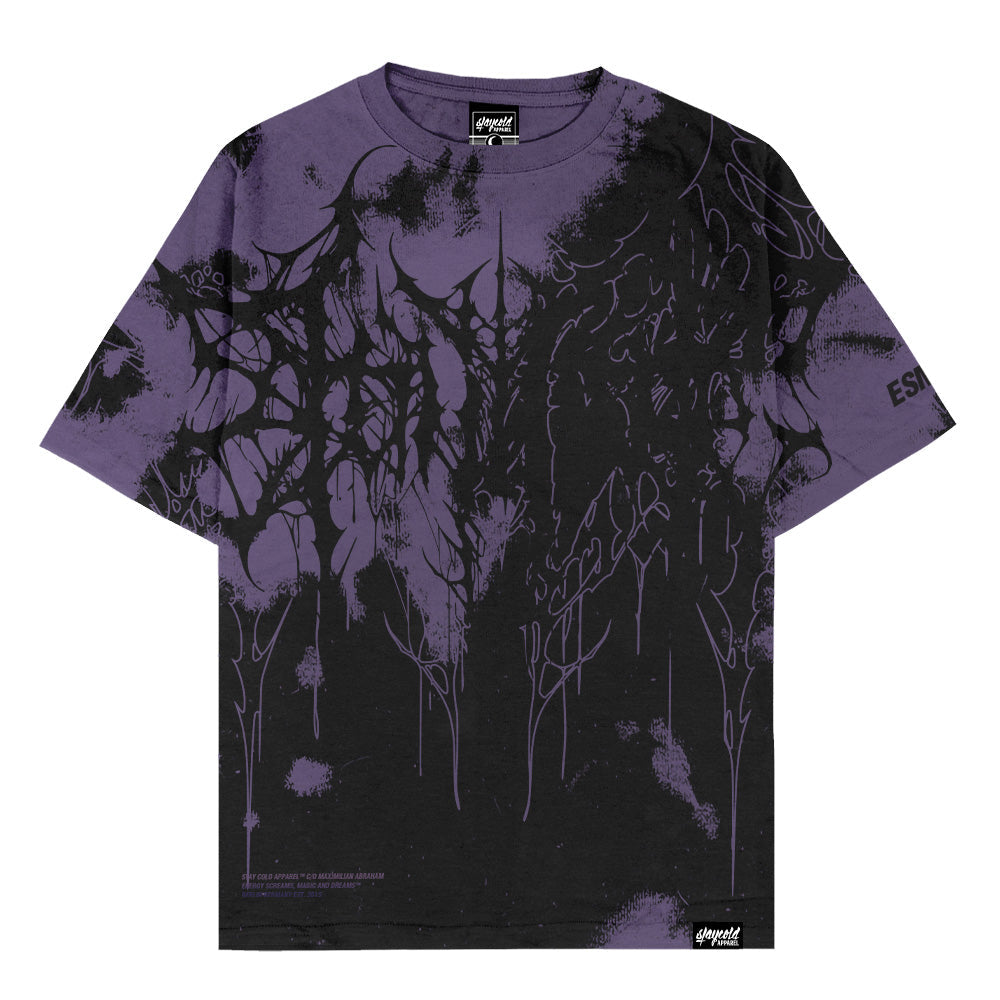 Daggerwave (Purple) - Oversized T-Shirt (200GSM)