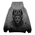 Saint of Nothing (Grey Grunge) - Oversized Hoodie (350GSM)