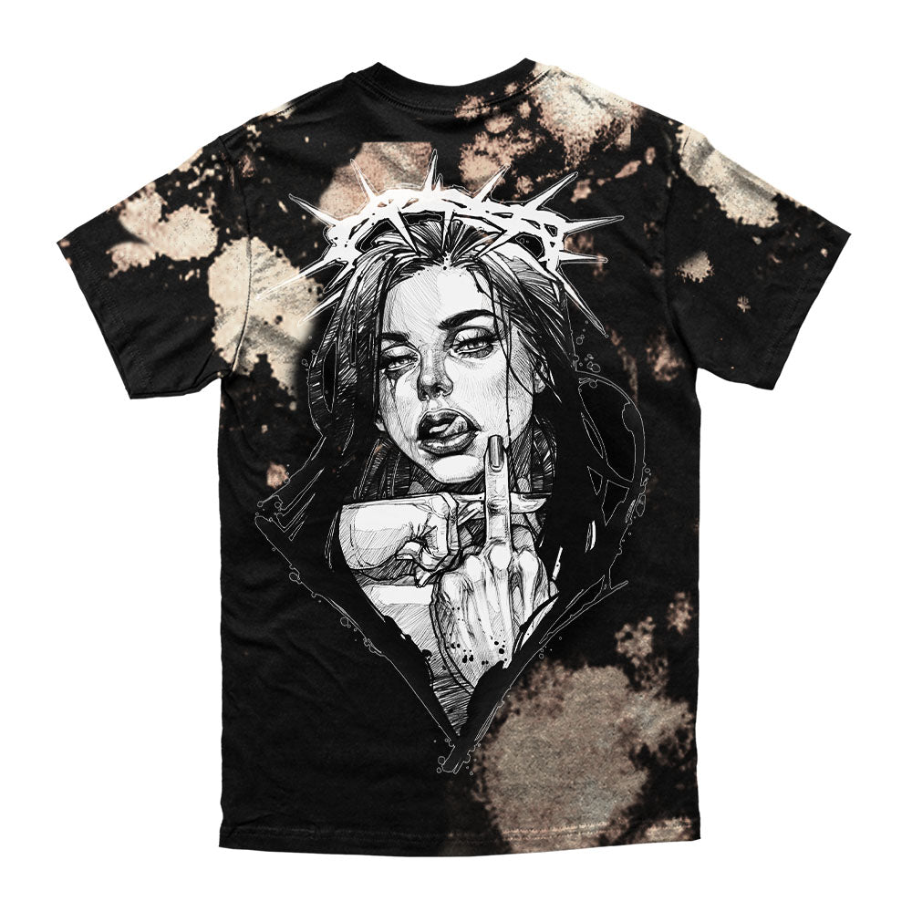 Middle Finger Up - T-Shirt (Rusty Bleached)