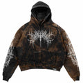 Chamber Of Chaos - Heavy Oversized Hoodie (Brown) 400GSM