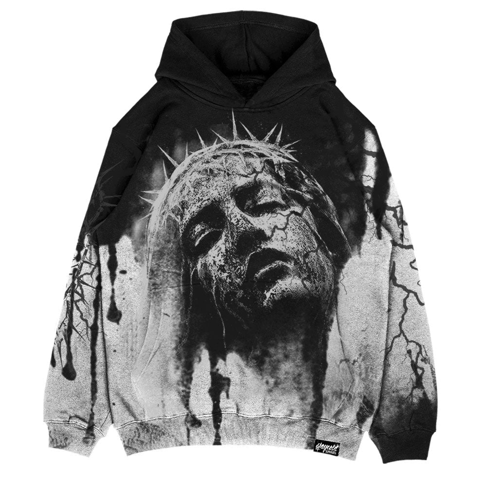 Duskbound (Black Grey) - Oversized Hoodie (350GSM)