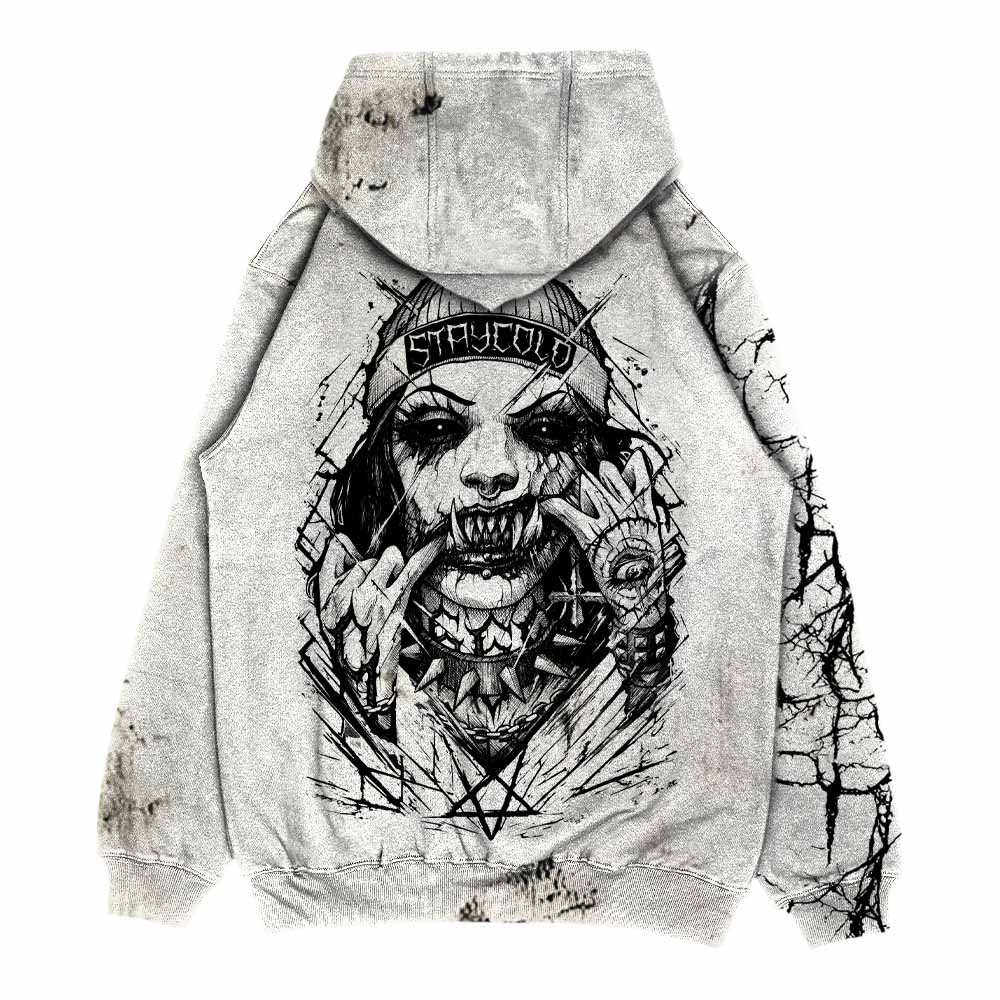 Attitude (Sand) - Oversized Hoodie (350GSM)