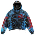 Glass Bones (Blue) - Heavy Oversized Hoodie (400GSM)