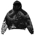 Black Spine (Black) - Heavy Oversized Hoodie (400GSM)