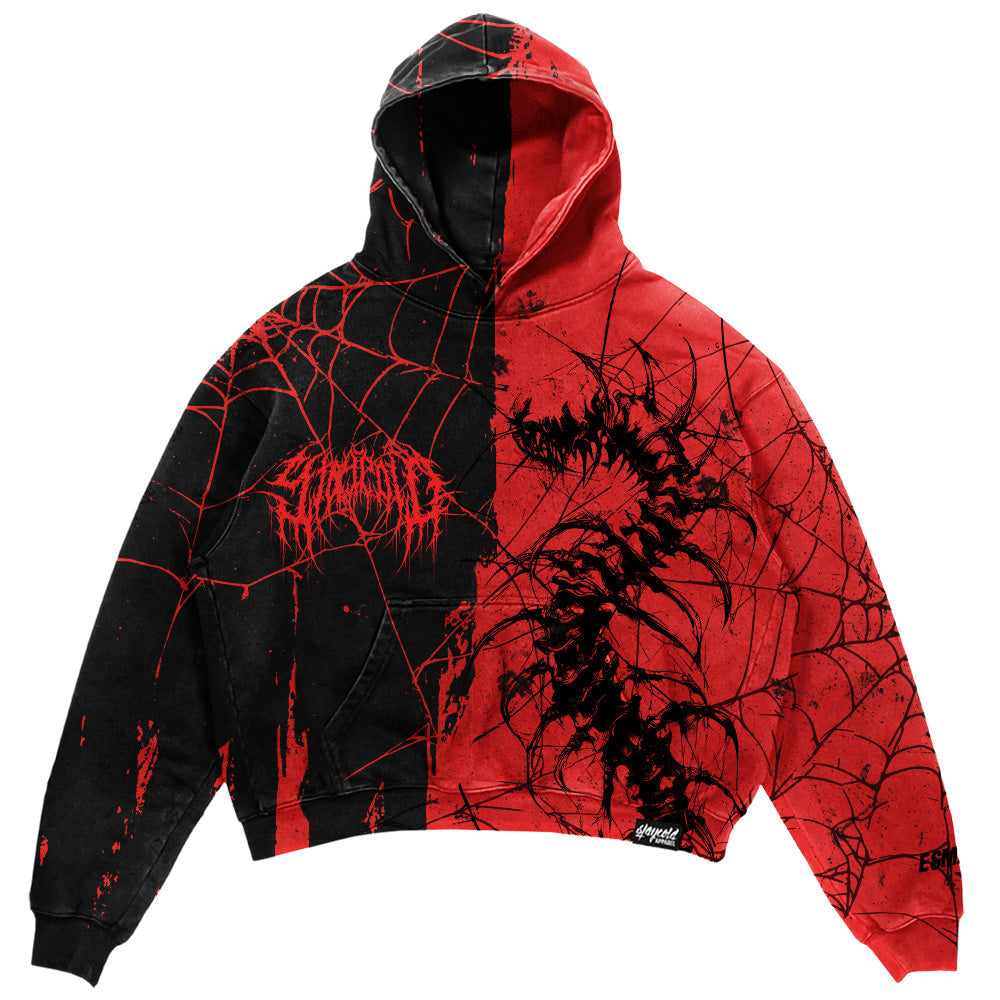 Dissonance (Half Half) - Heavy Oversized Hoodie (400GSM)