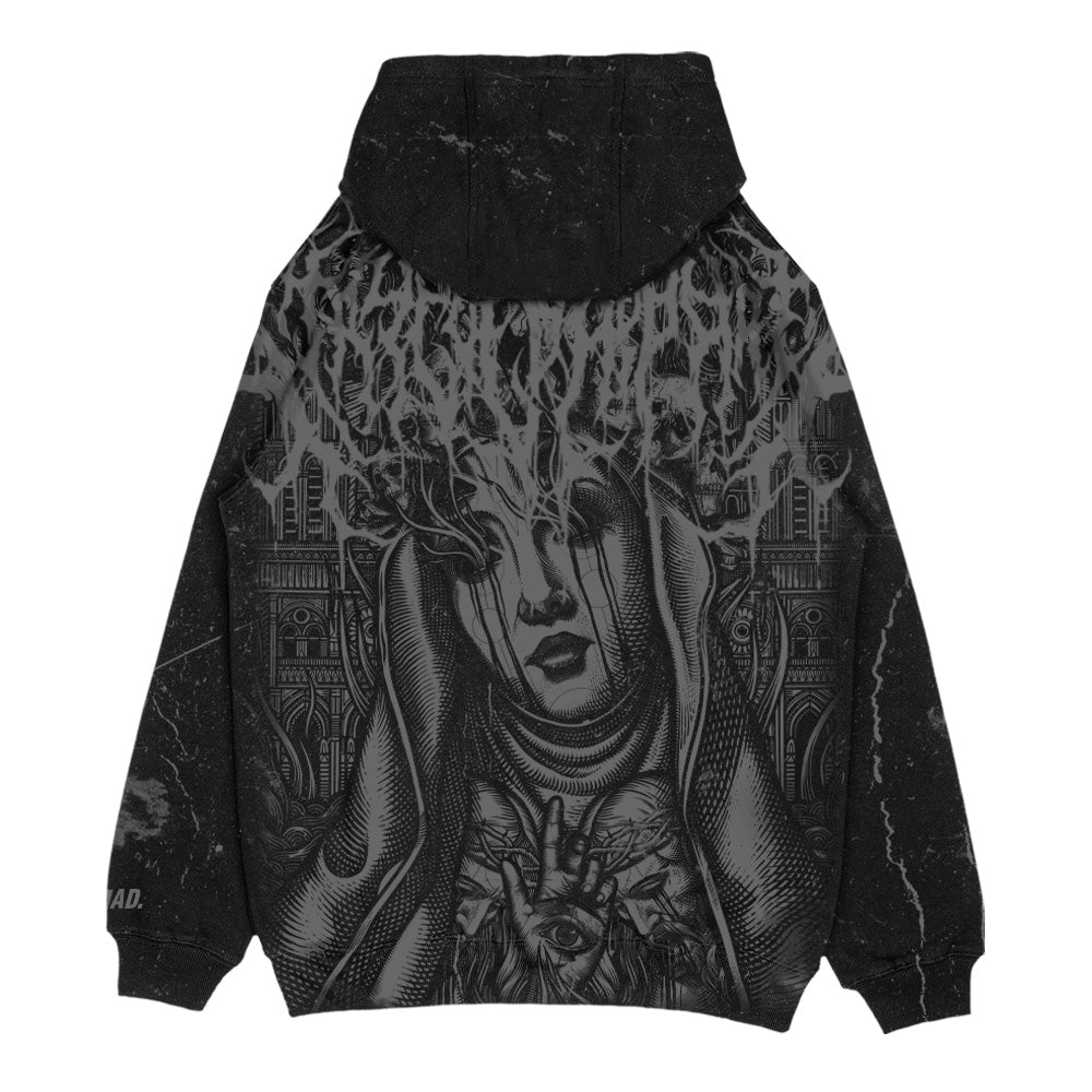 Marrow of Eden (Black) - Oversized Hoodie (350GSM)