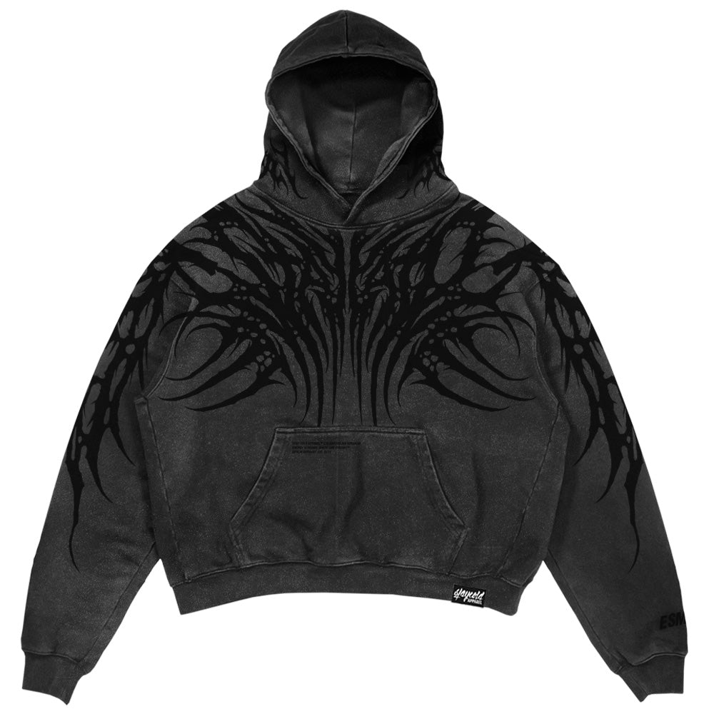 Necroblade (Dark Grey) - Heavy Oversized Hoodie (400GSM)