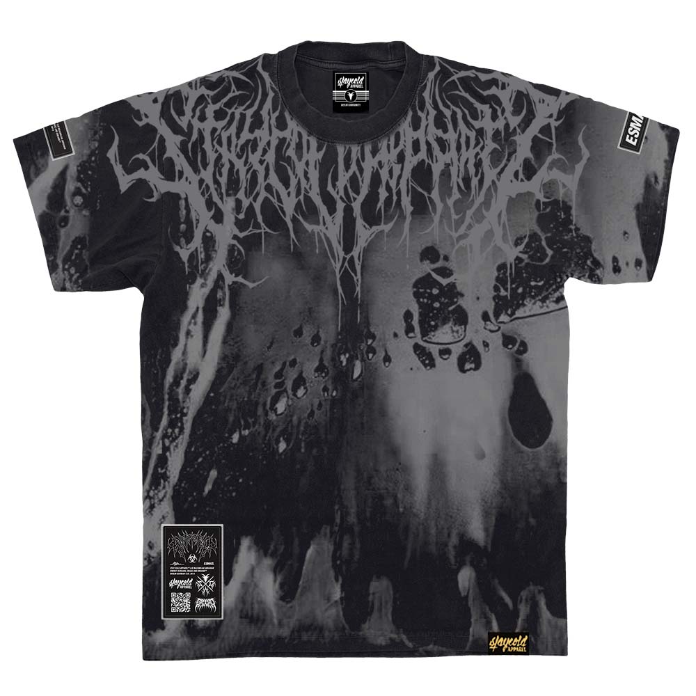Reign Of Blood (Dark Grey) - Heavy Oversized T-Shirt (dye) 250GSM