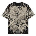 Zombie Fox (Black) - Oversized T-Shirt (200GSM)