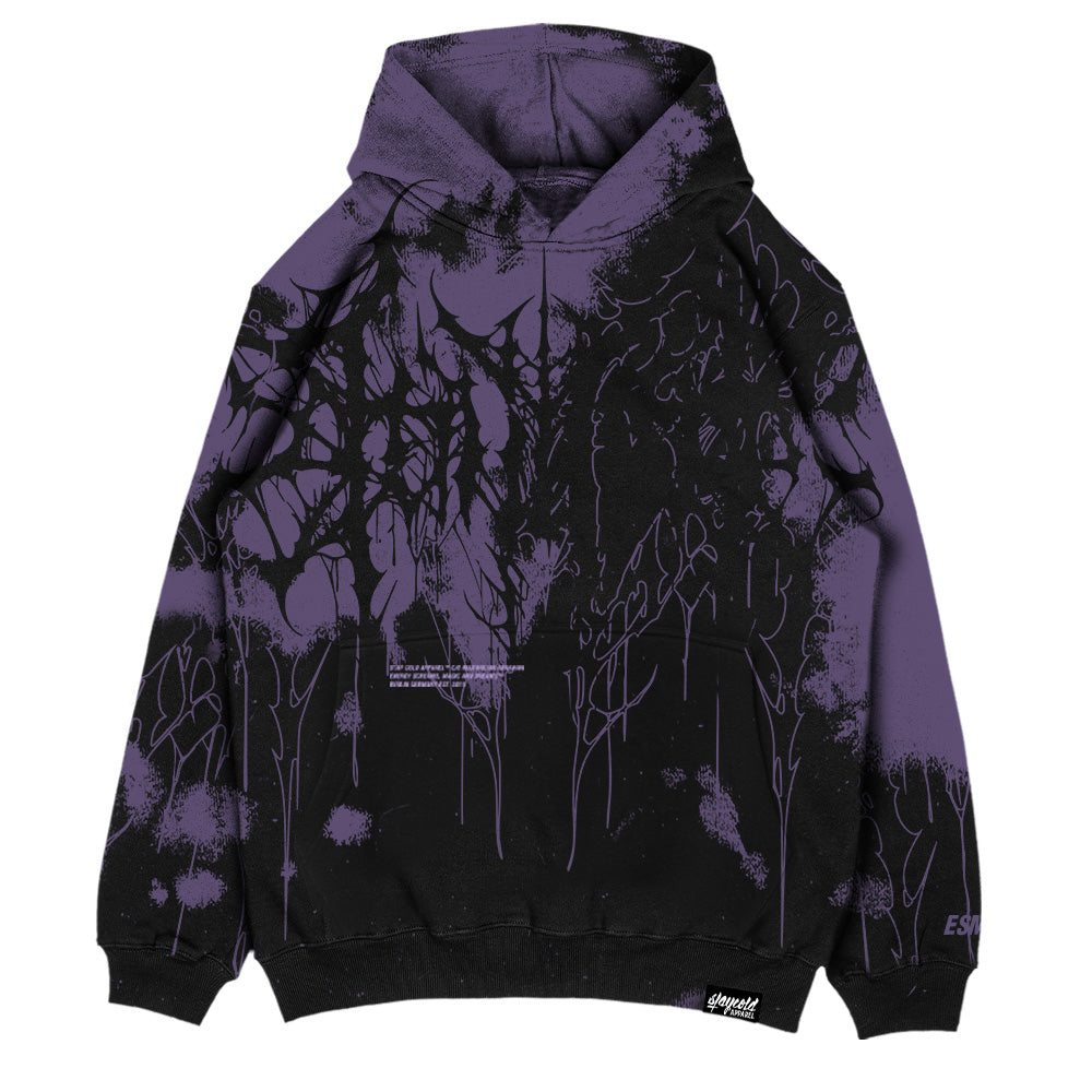 Daggerwave (Purple) - Oversized Hoodie (350GSM)