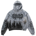 Earthworn (Light Blue) - Heavy Oversized Hoodie (400GSM)