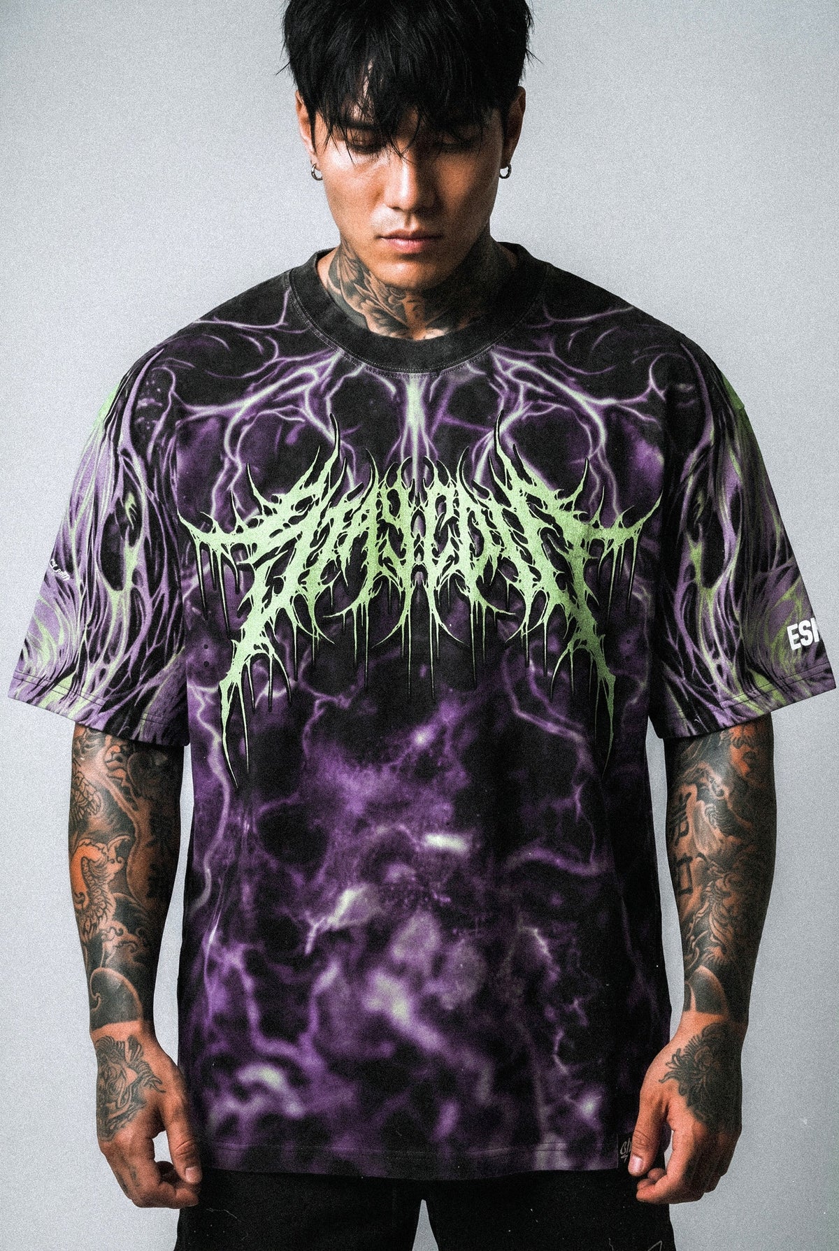 Alphawolf (Allover) - Heavy Oversized T-Shirt (250GSM)