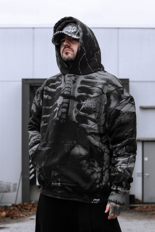 Anatomy (Grey) - Heavy Oversized Hoodie (400GSM)