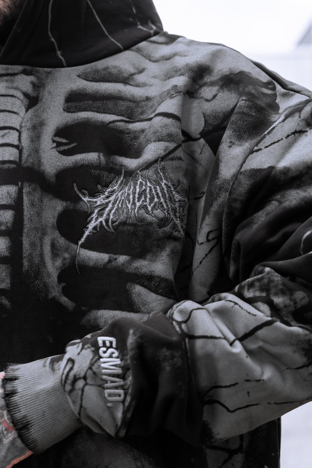 Anatomy (Grey) - Heavy Oversized Hoodie (400GSM)