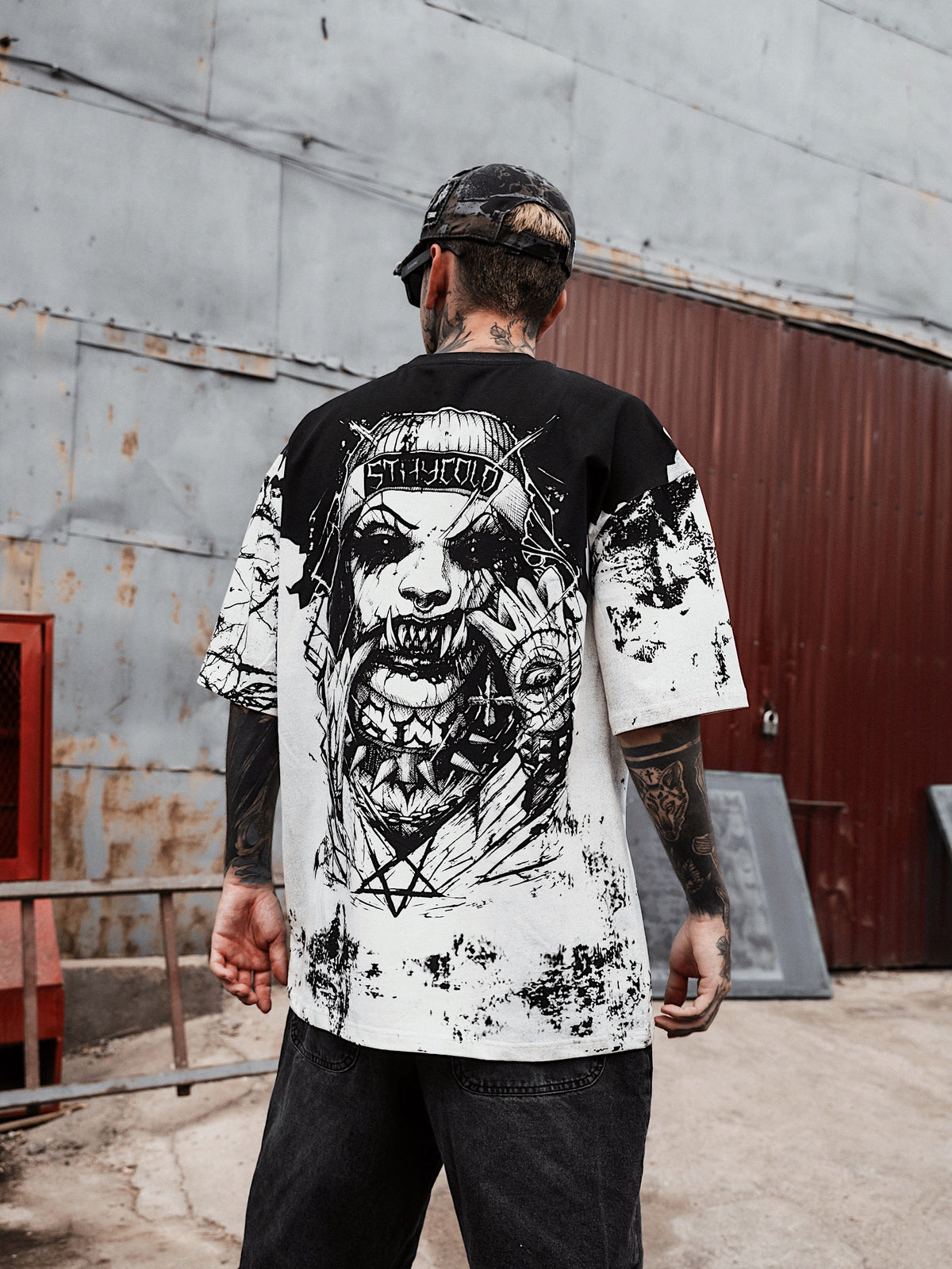 Attitude (Half Half) - Oversized T-Shirt (200GSM)