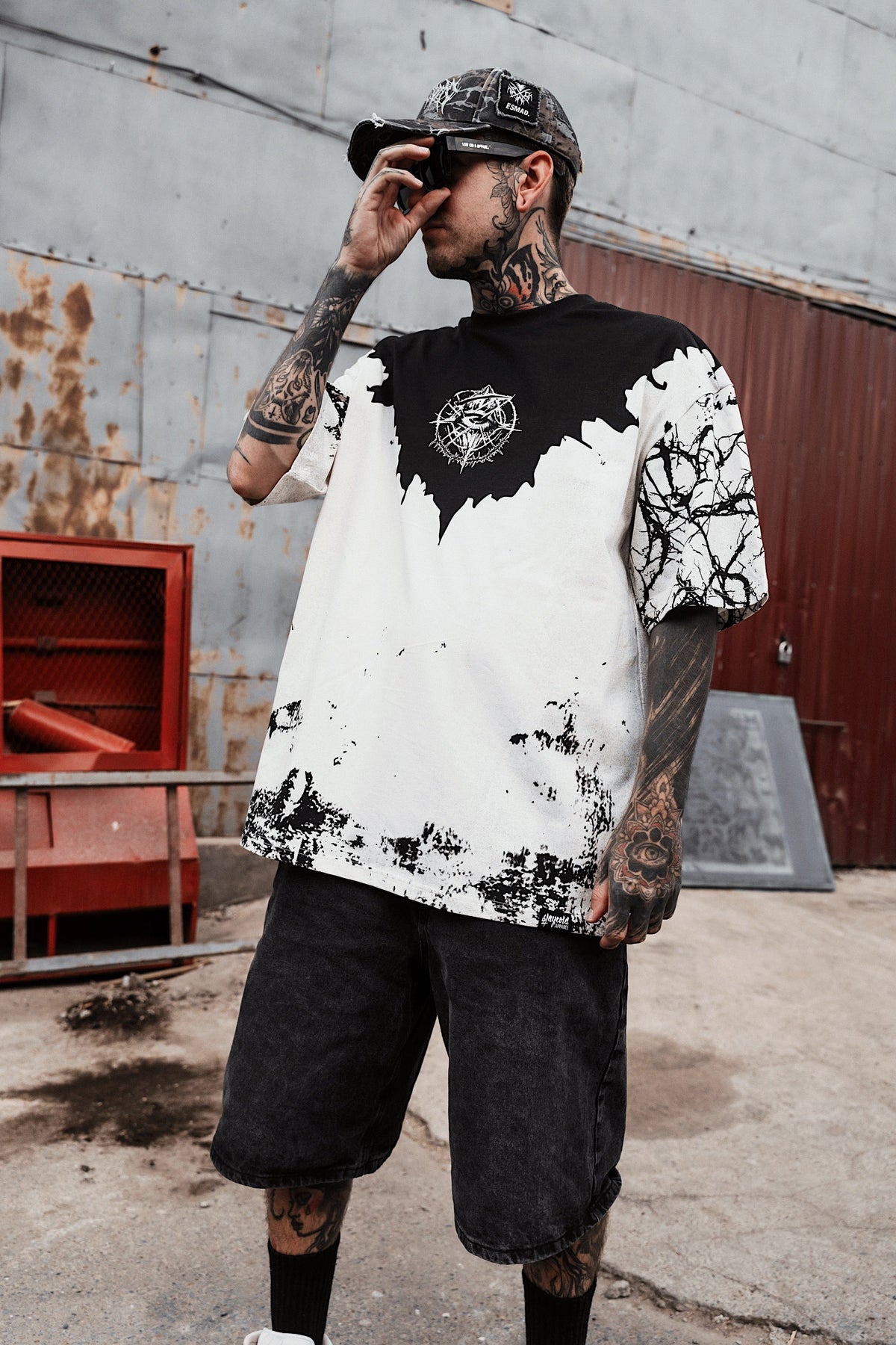 Attitude (Half Half) - Oversized T-Shirt (200GSM)