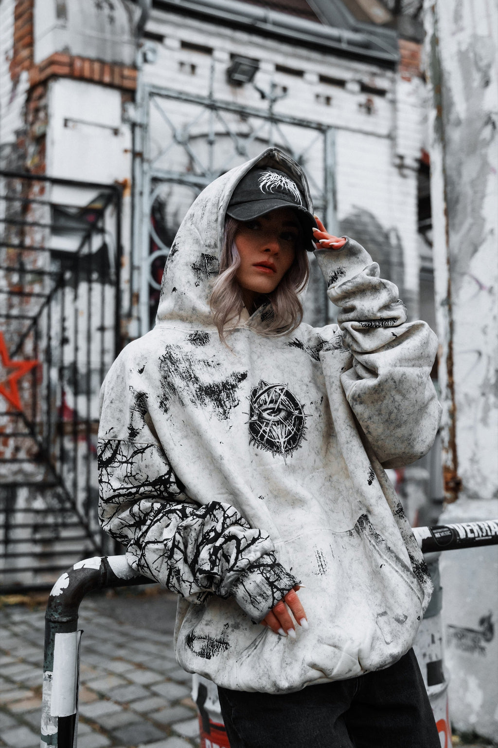 Attitude (Sand) - Oversized Hoodie (350GSM)