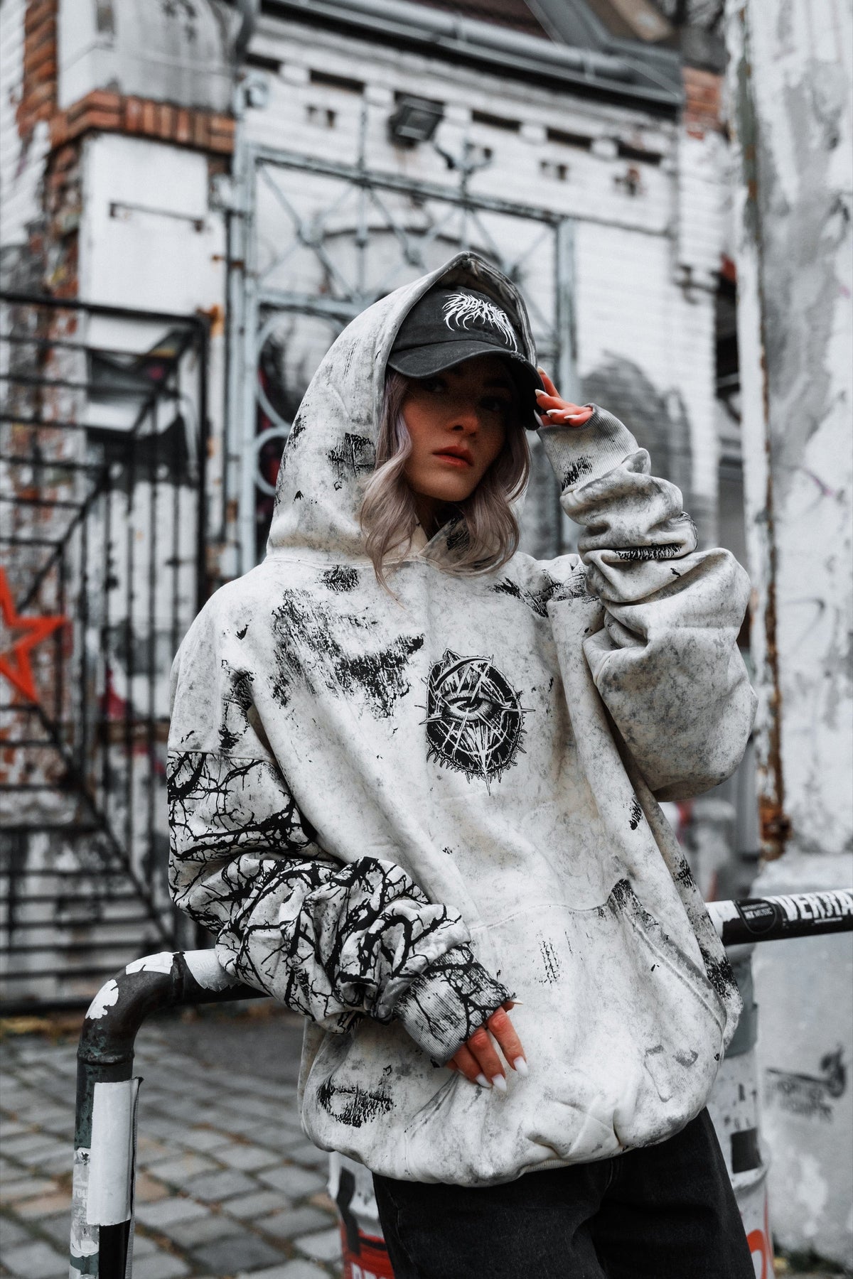 Attitude (Sand) - Oversized Hoodie (350GSM)
