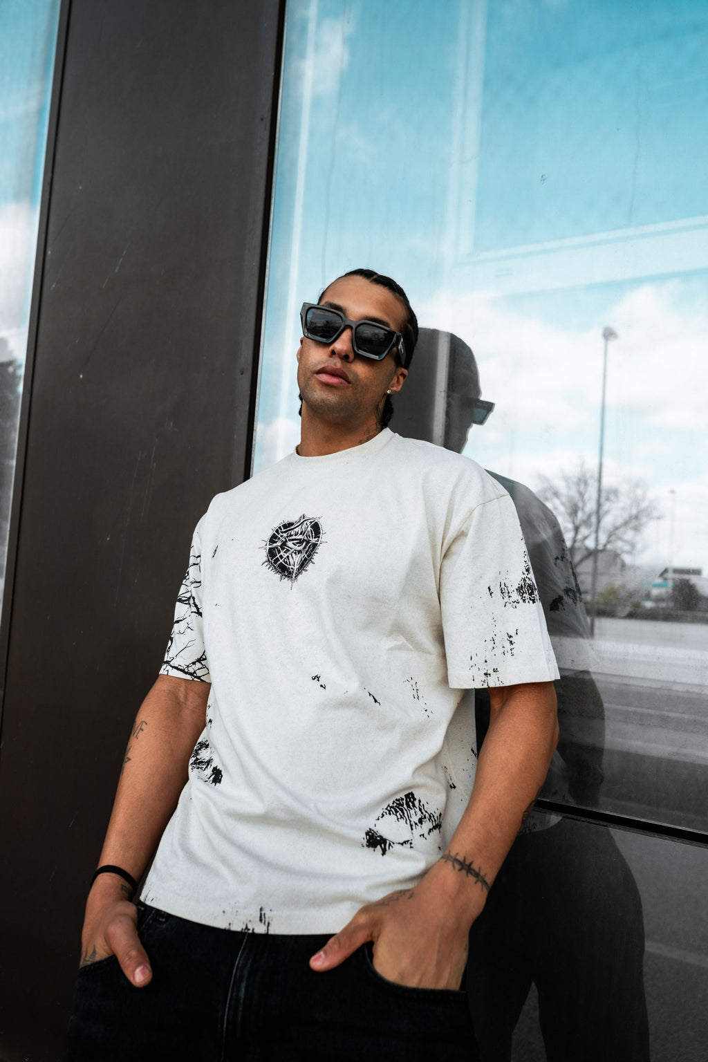 Attitude (Dirty Sand) - Oversized T-Shirt (200GSM)