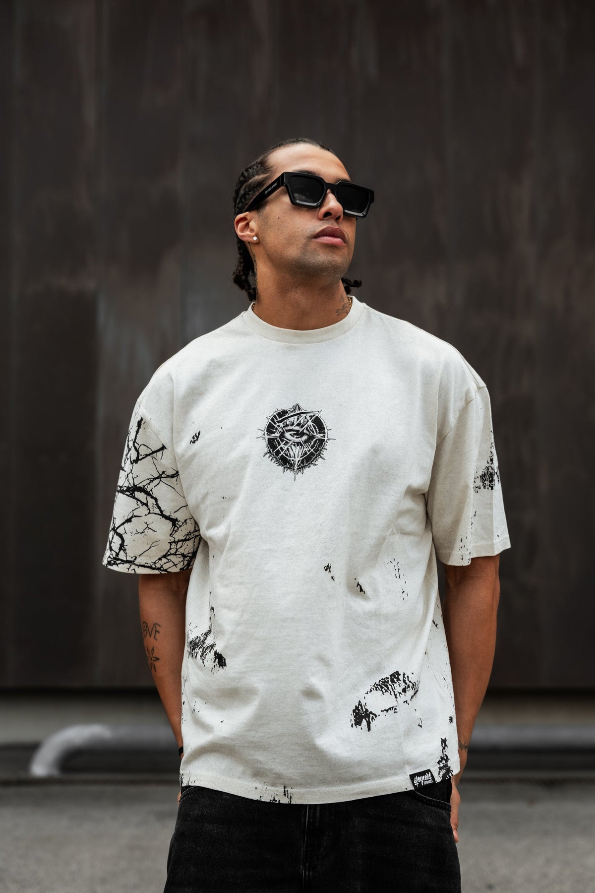 Attitude (Dirty Sand) - Oversized T-Shirt (200GSM)