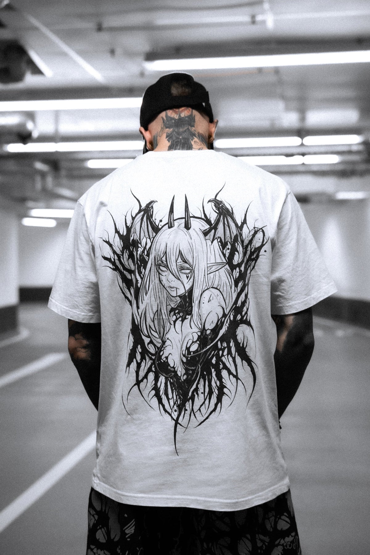Black Halo (White) - Regular T-Shirt (200GSM)