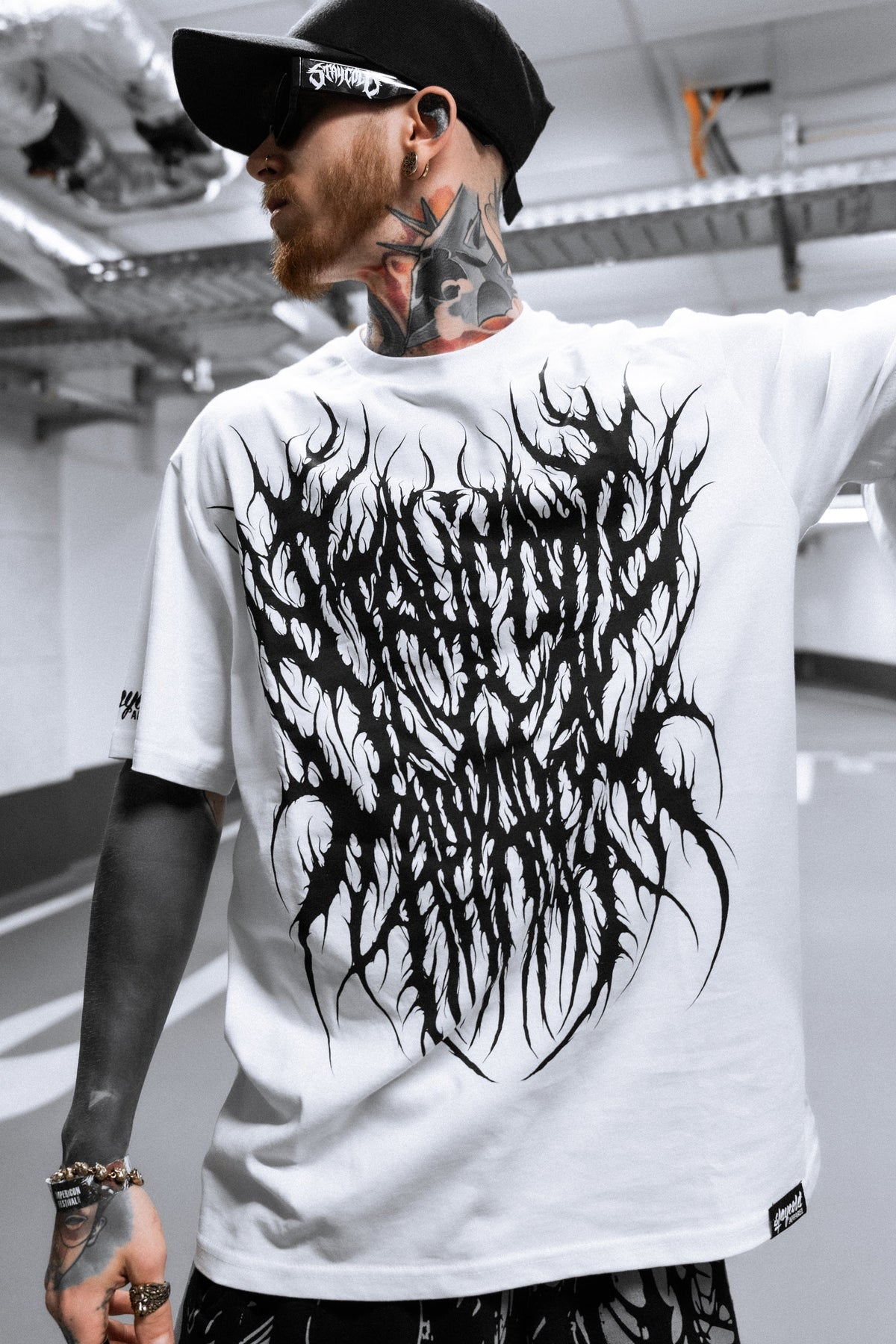 Black Halo (White) - Regular T-Shirt (200GSM)
