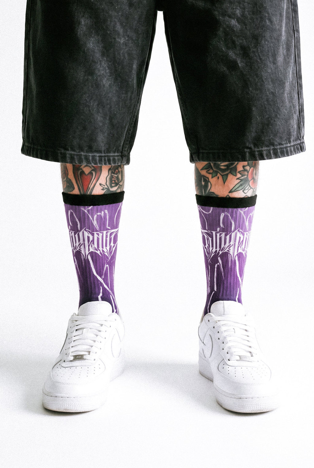 Black Razor (Purple) - Comfort Socks