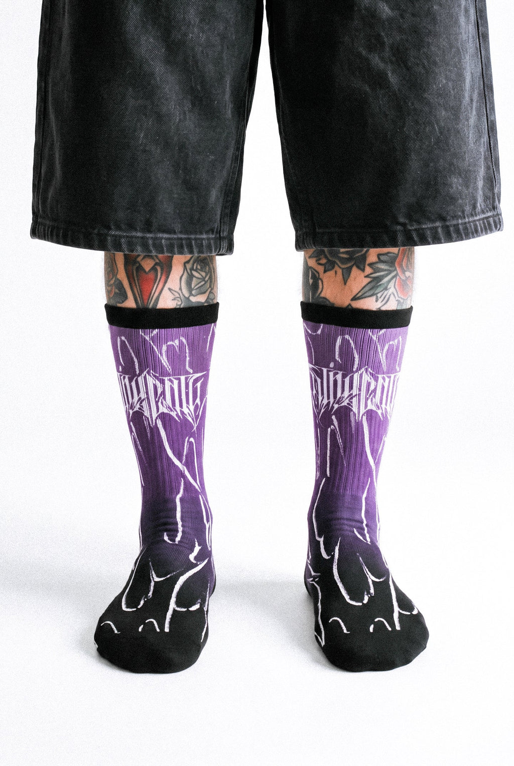 Black Razor (Purple) - Comfort Socks