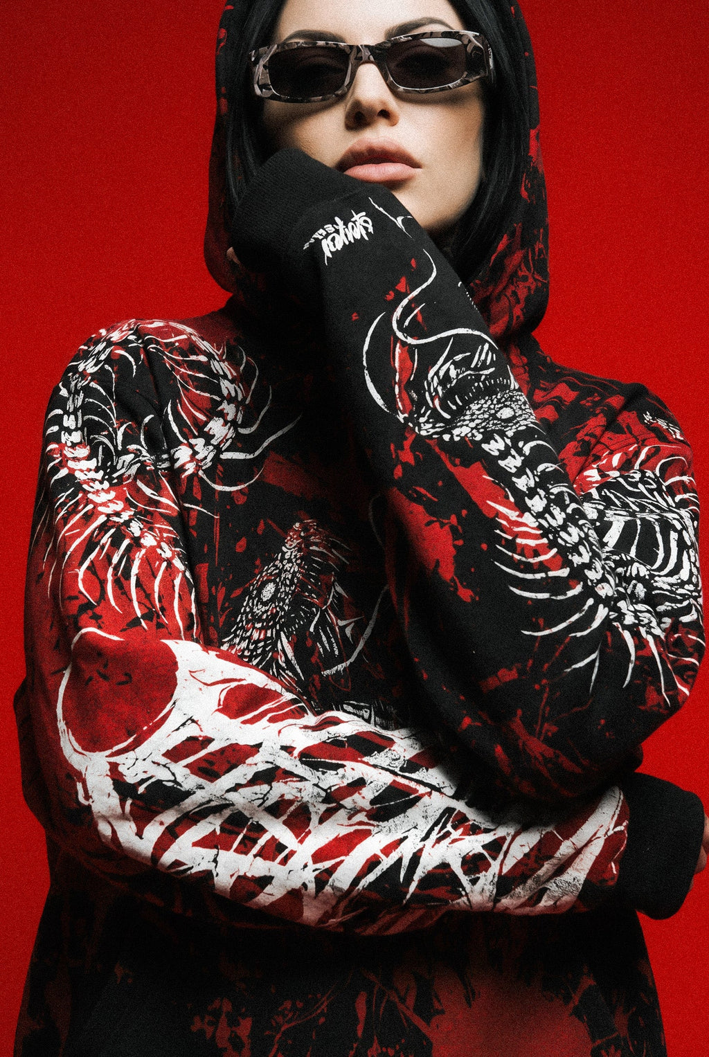 Black Spine (Bloodshed) - Oversized Hoodie (350GSM)