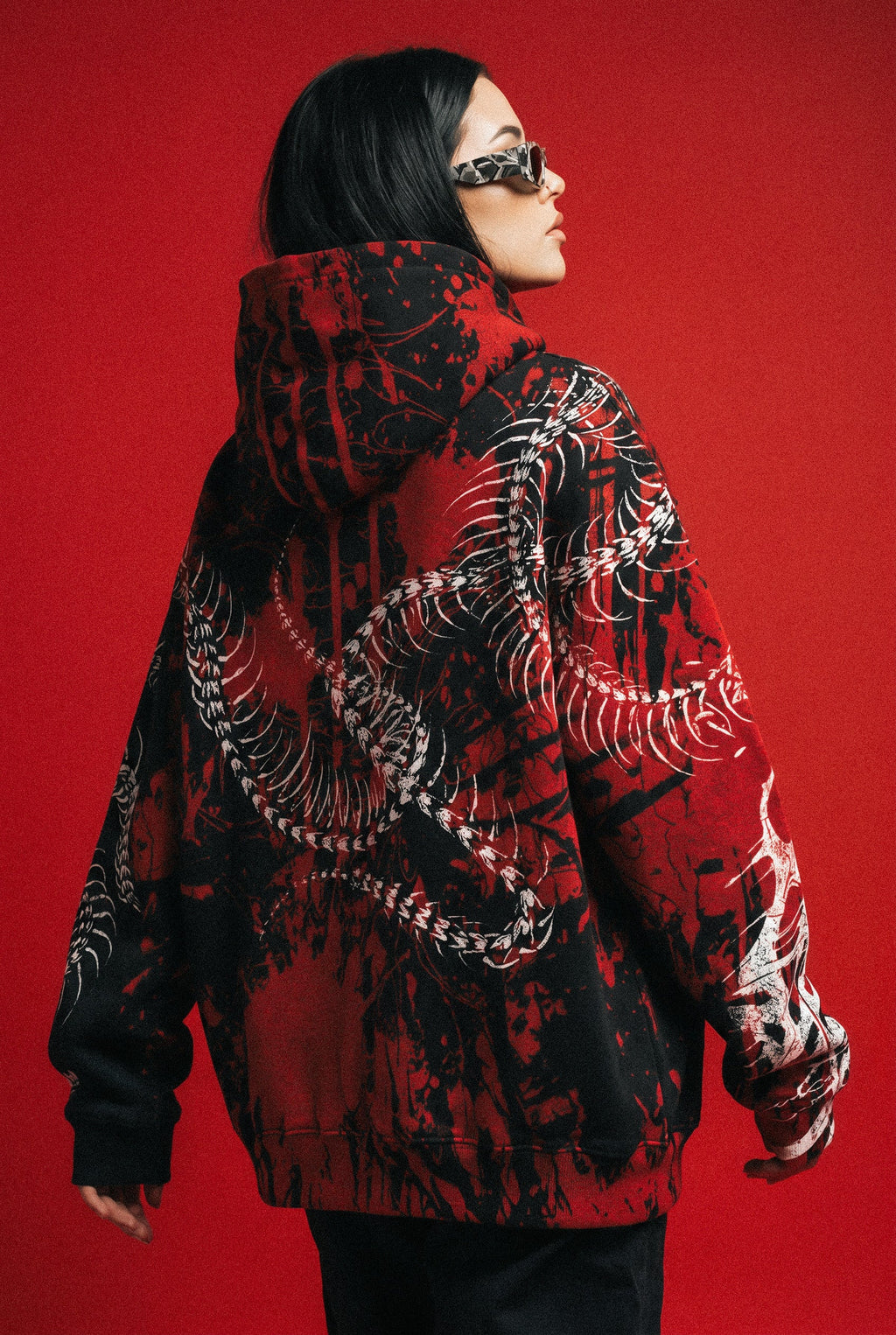 Black Spine (Bloodshed) - Oversized Hoodie (350GSM)