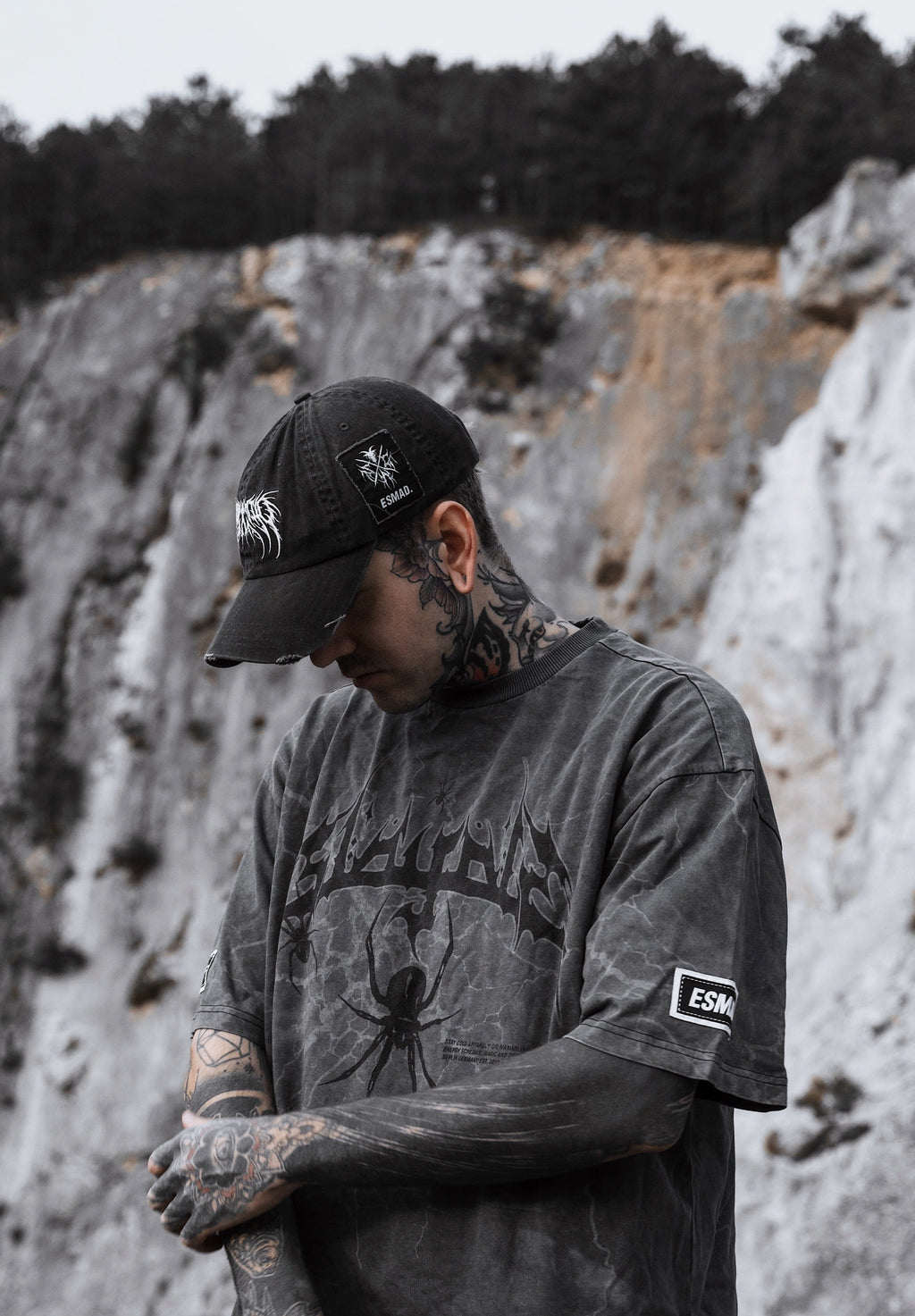 Blackout  - Heavy Oversized T-Shirt (Acid Washed) 250GSM