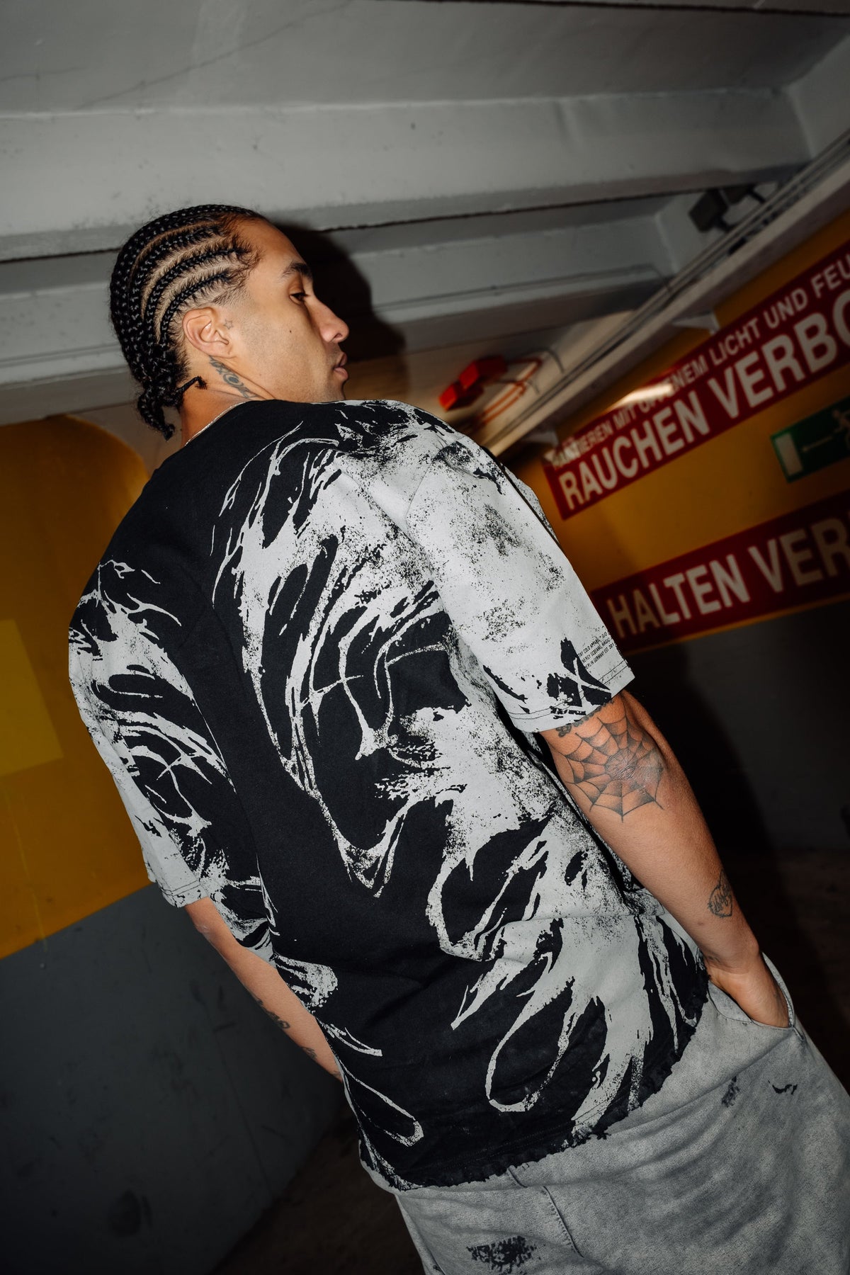 Bloodfire (Grey) - Oversized T-Shirt (200GSM)