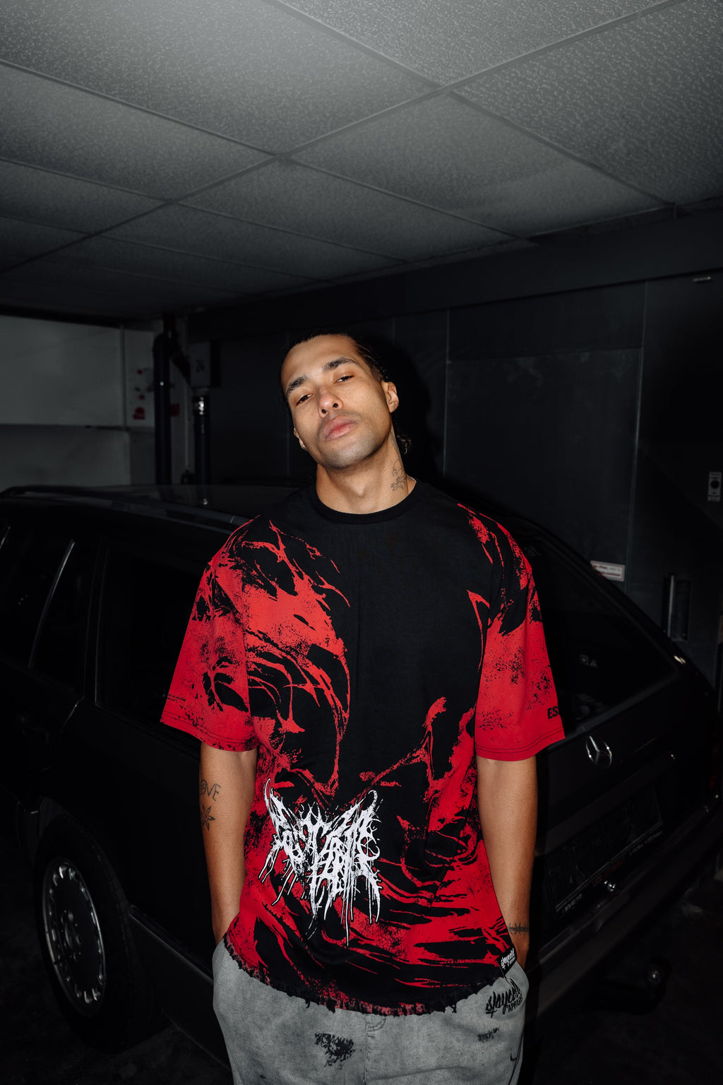 Bloodfire (Red) - Oversized T-Shirt (200GSM)