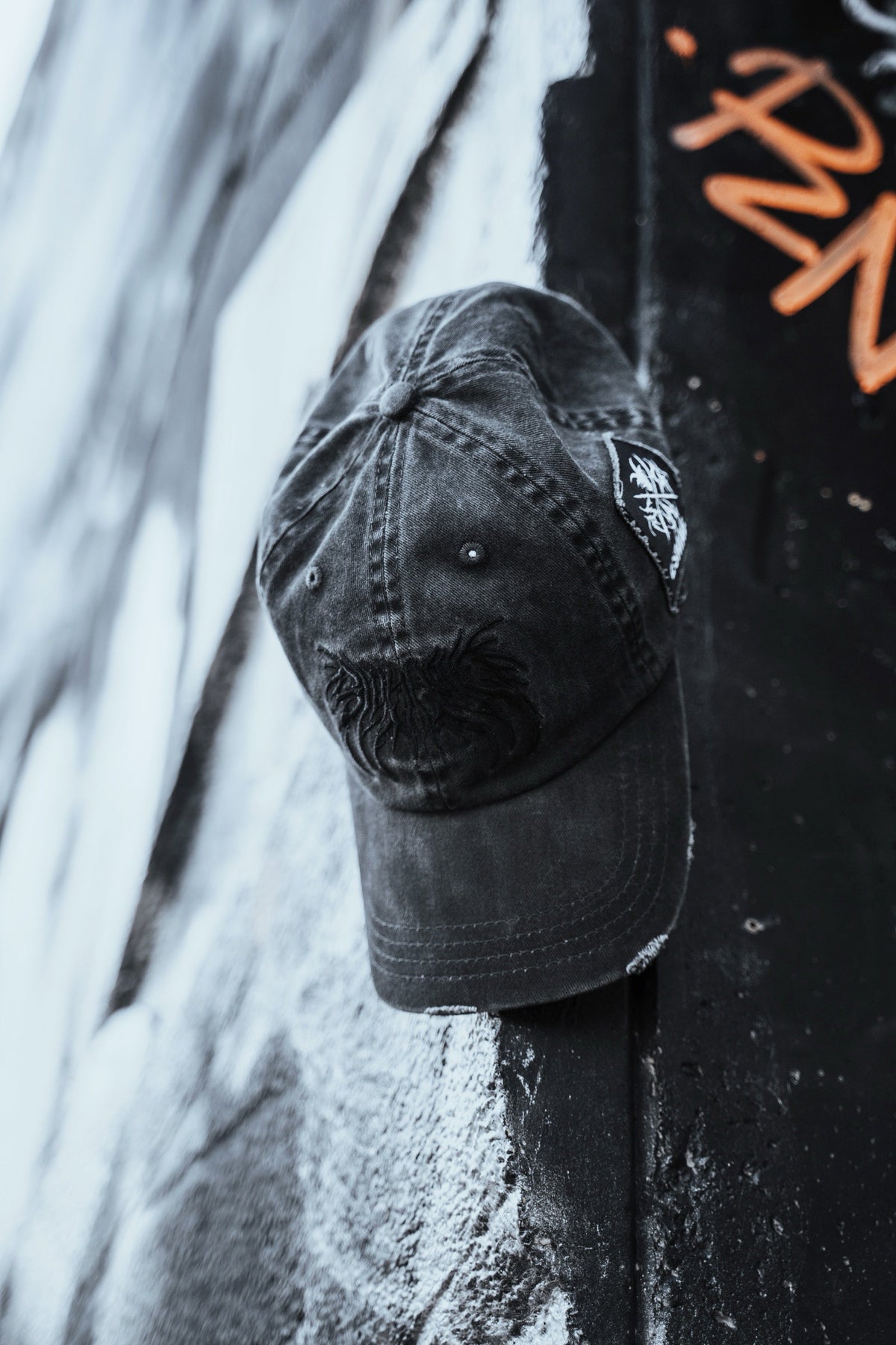 Bloodshot - Bleached Dad Cap (Black)