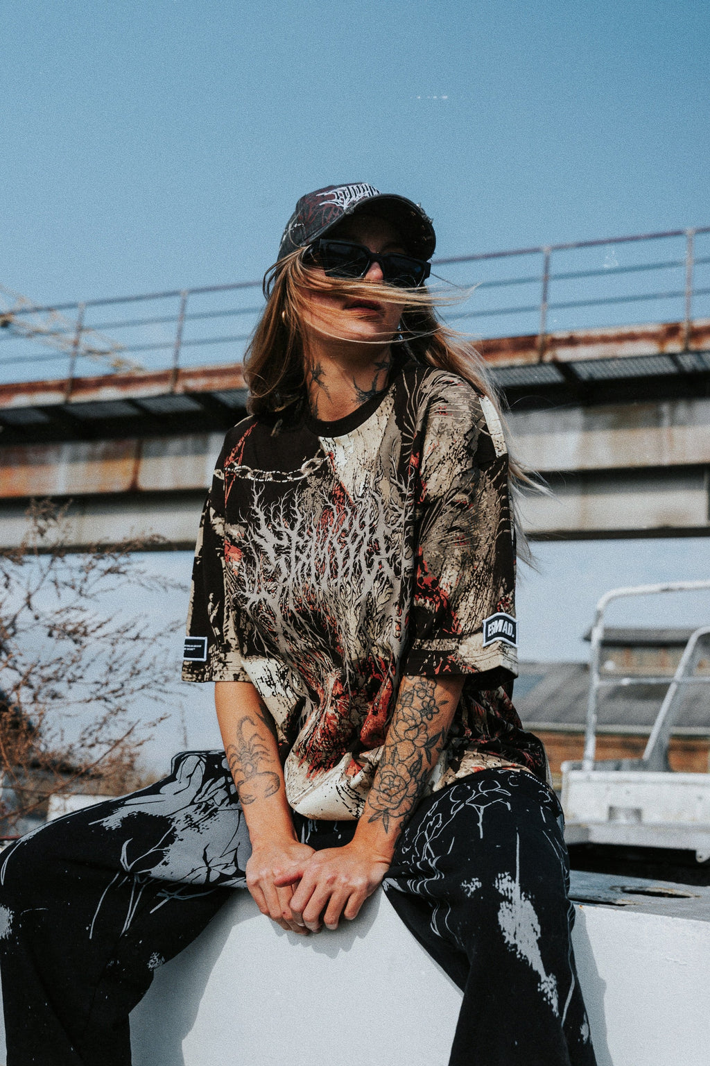 Bloodstained (Custom) - Heavy Oversized T-Shirt (250GSM)