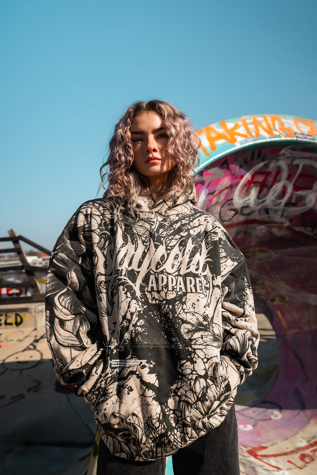 Bloomwound (Allover) - Oversized Hoodie (350GSM)