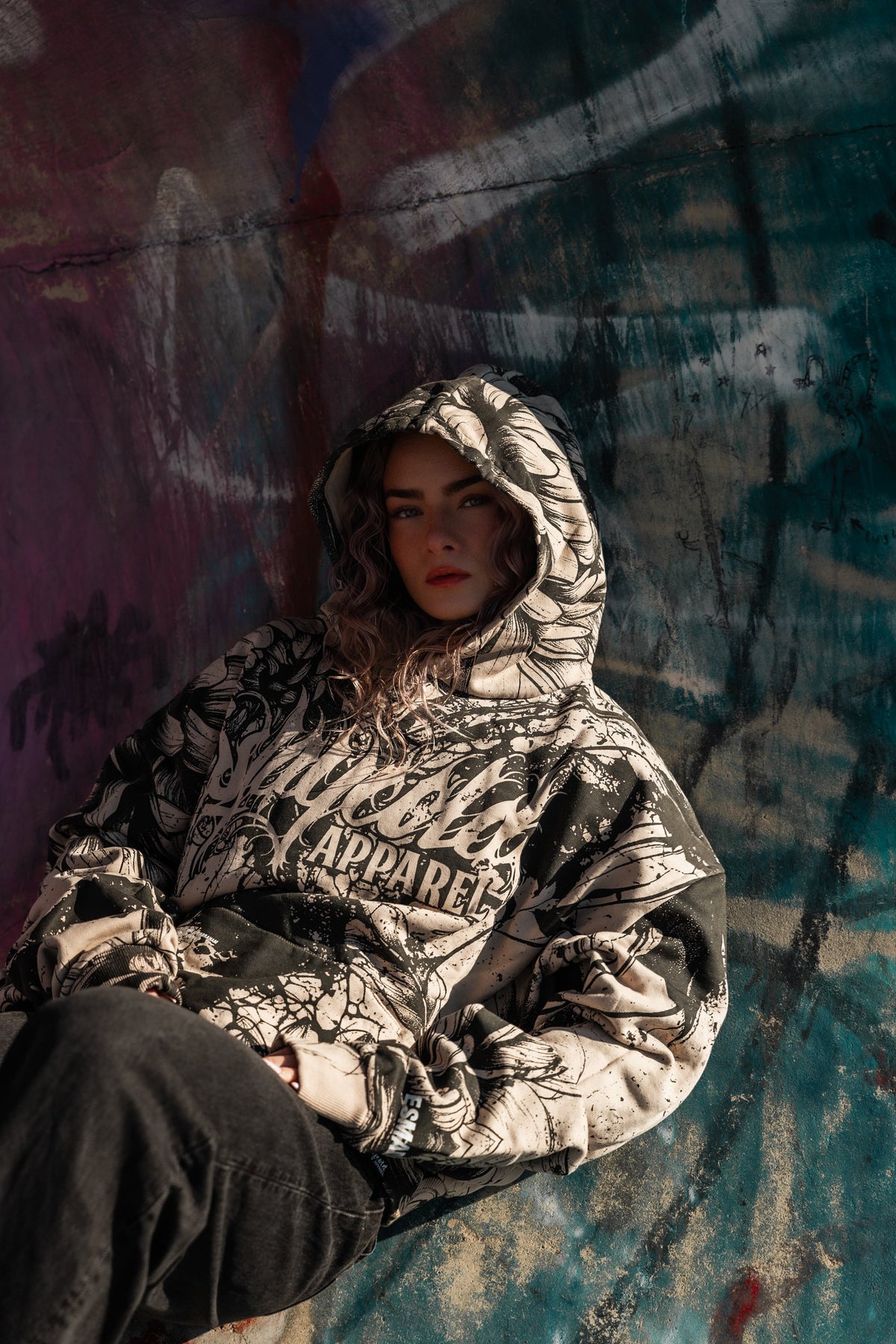 Bloomwound (Allover) - Oversized Hoodie (350GSM)