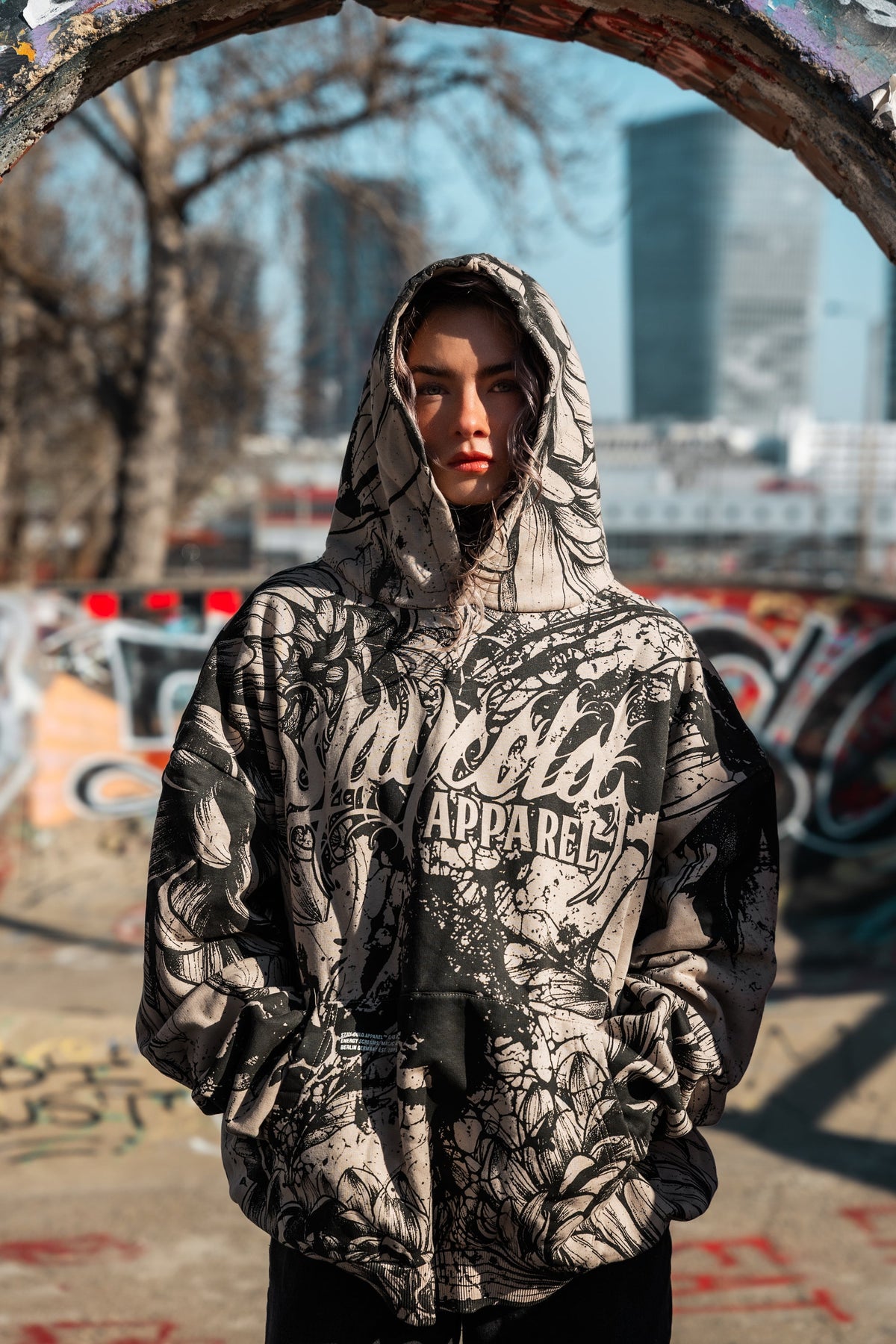 Bloomwound (Allover) - Oversized Hoodie (350GSM)