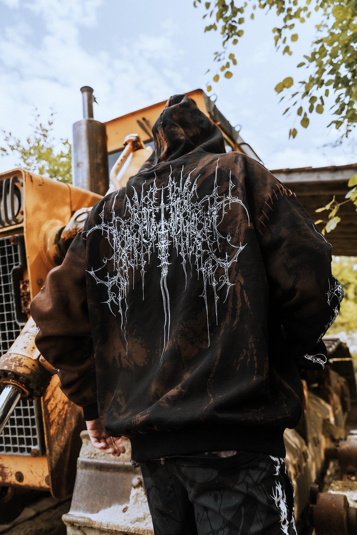 Chamber Of Chaos - Heavy Oversized Hoodie (Brown) 400GSM