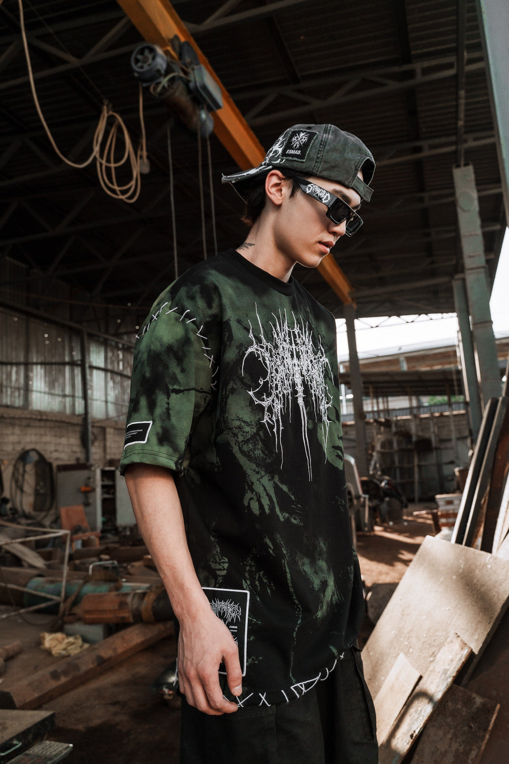 Chamber Of Chaos - Heavy Oversized T-Shirt (Menthol) 250GSM