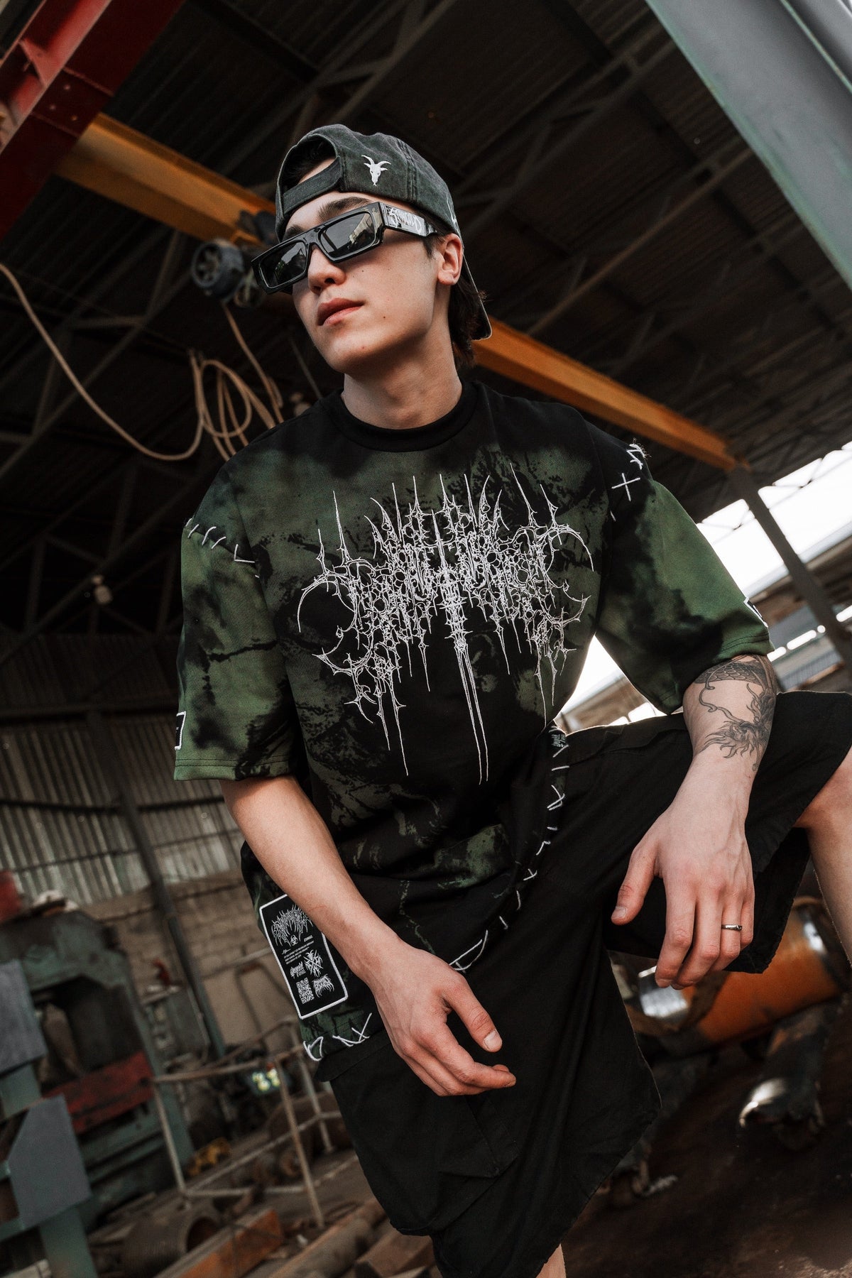 Chamber Of Chaos - Heavy Oversized T-Shirt (Menthol) 250GSM