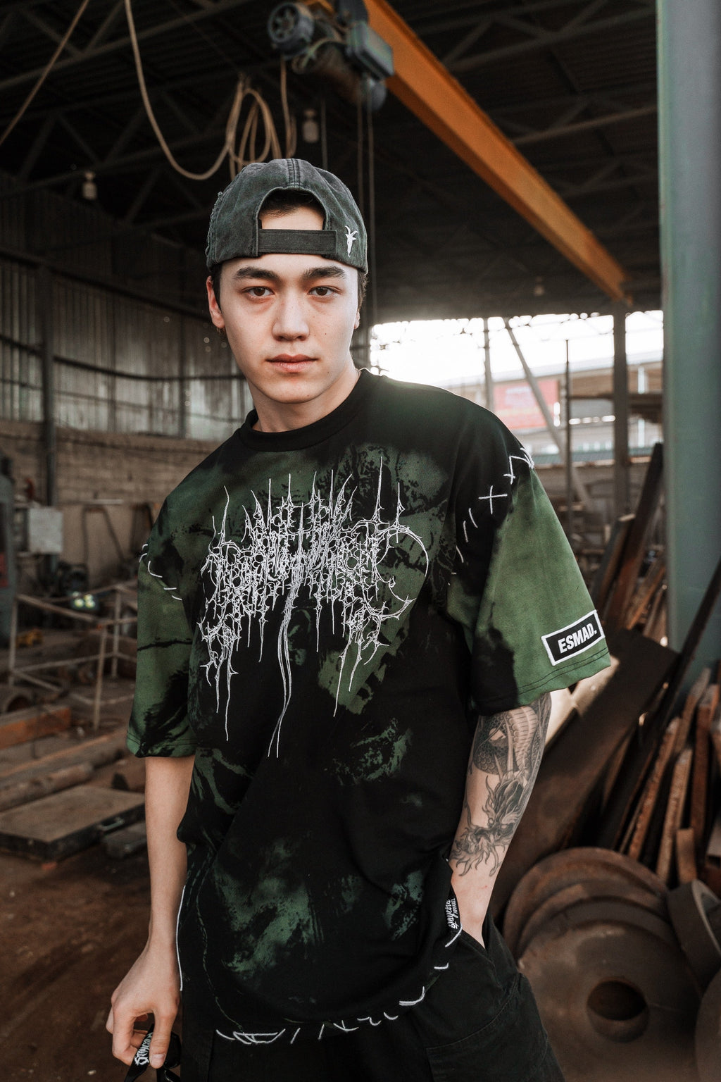 Chamber Of Chaos - Heavy Oversized T-Shirt (Menthol) 250GSM