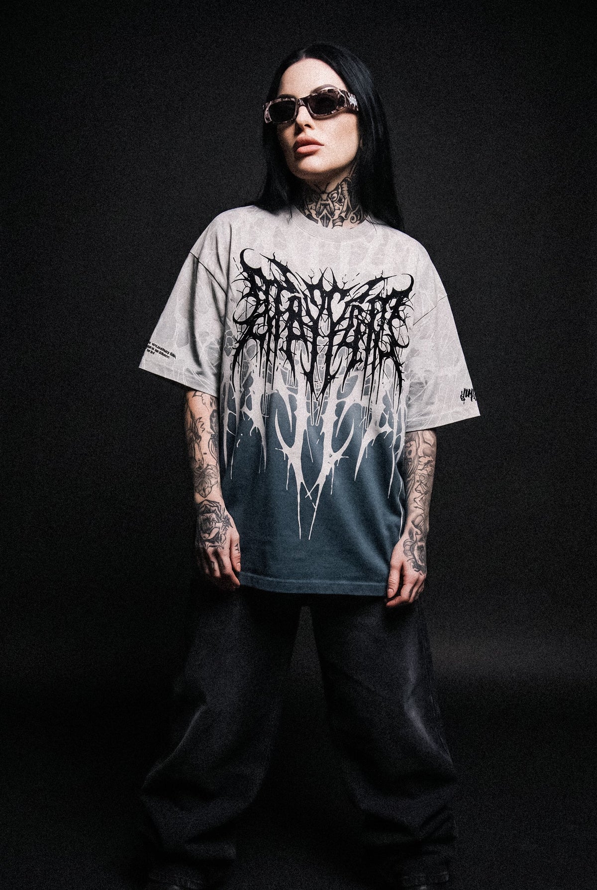 Cold Blooded (Sand Fade) - Oversized T-Shirt (200GSM)