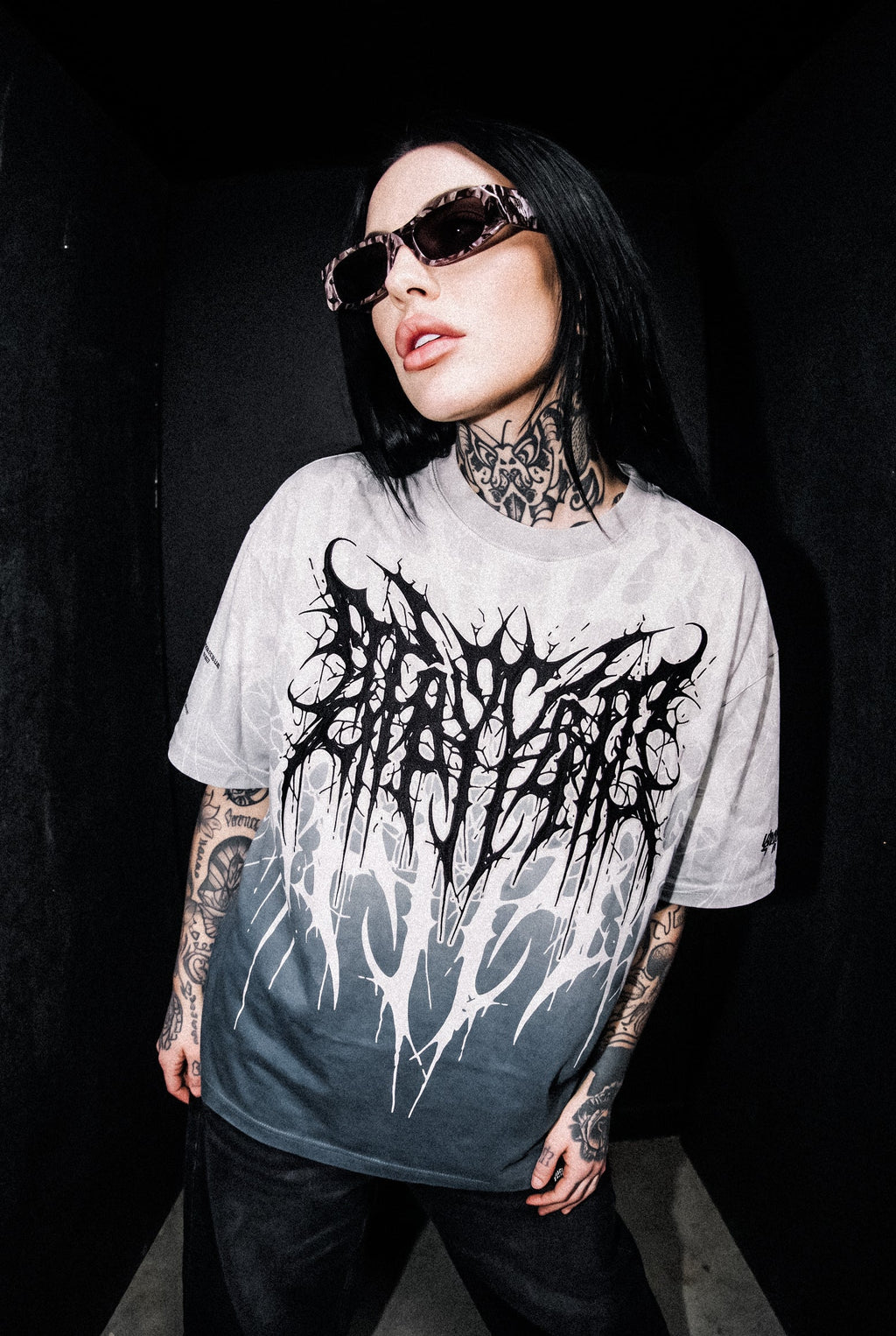 Cold Blooded (Sand Fade) - Oversized T-Shirt (200GSM)