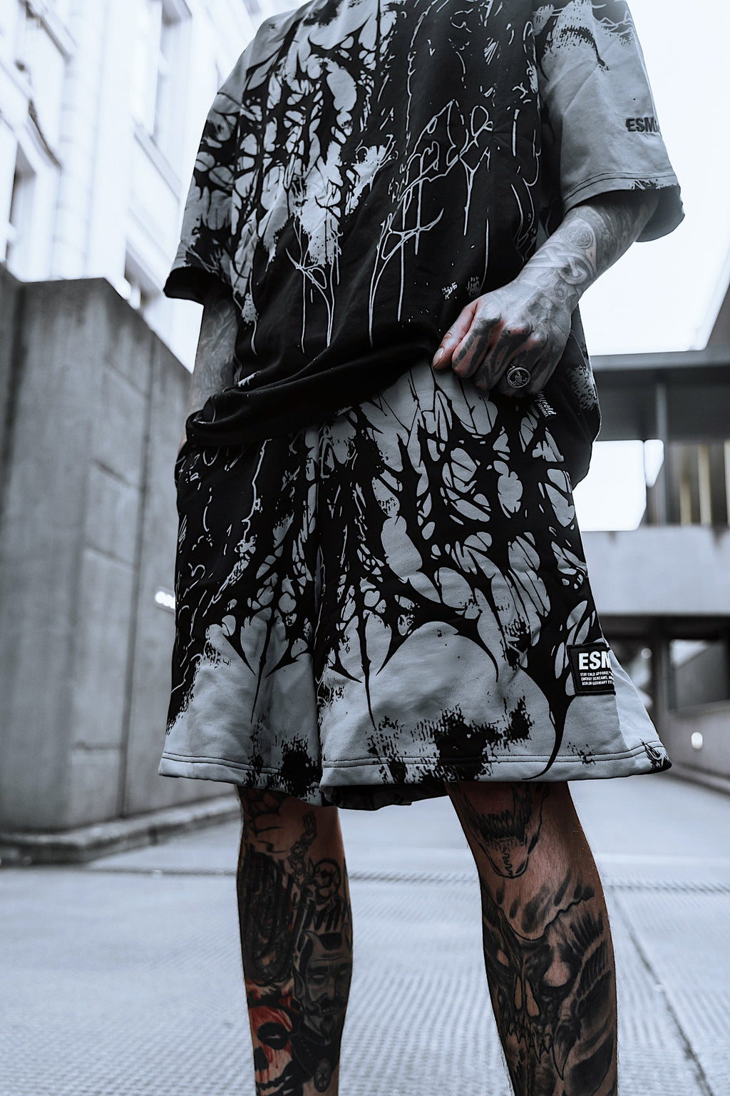 Daggerwave (Grey Dye) - Prime Shorts (350GSM)