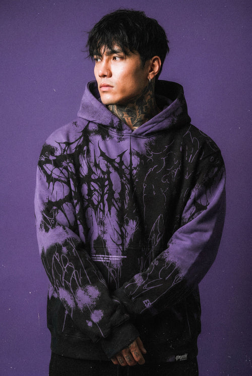 Daggerwave (Purple) - Oversized Hoodie (350GSM)