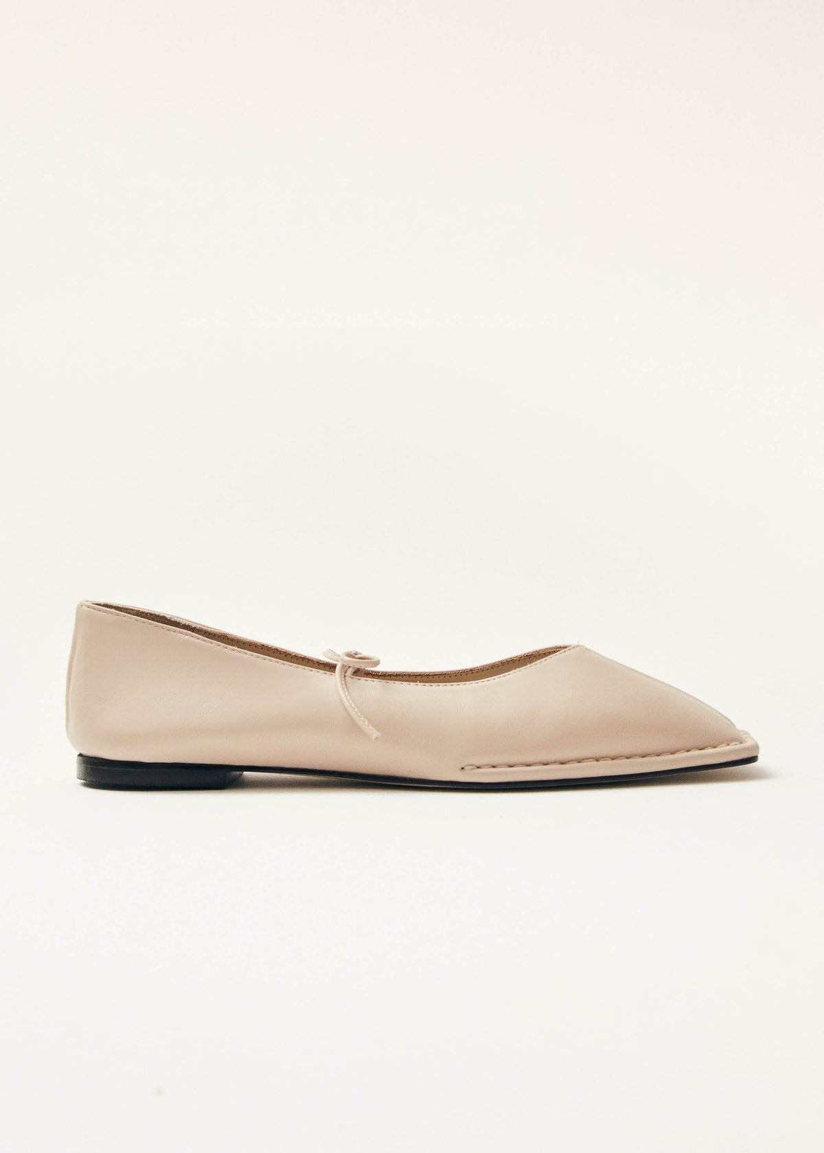 Sway Cream Leather Ballet Flats