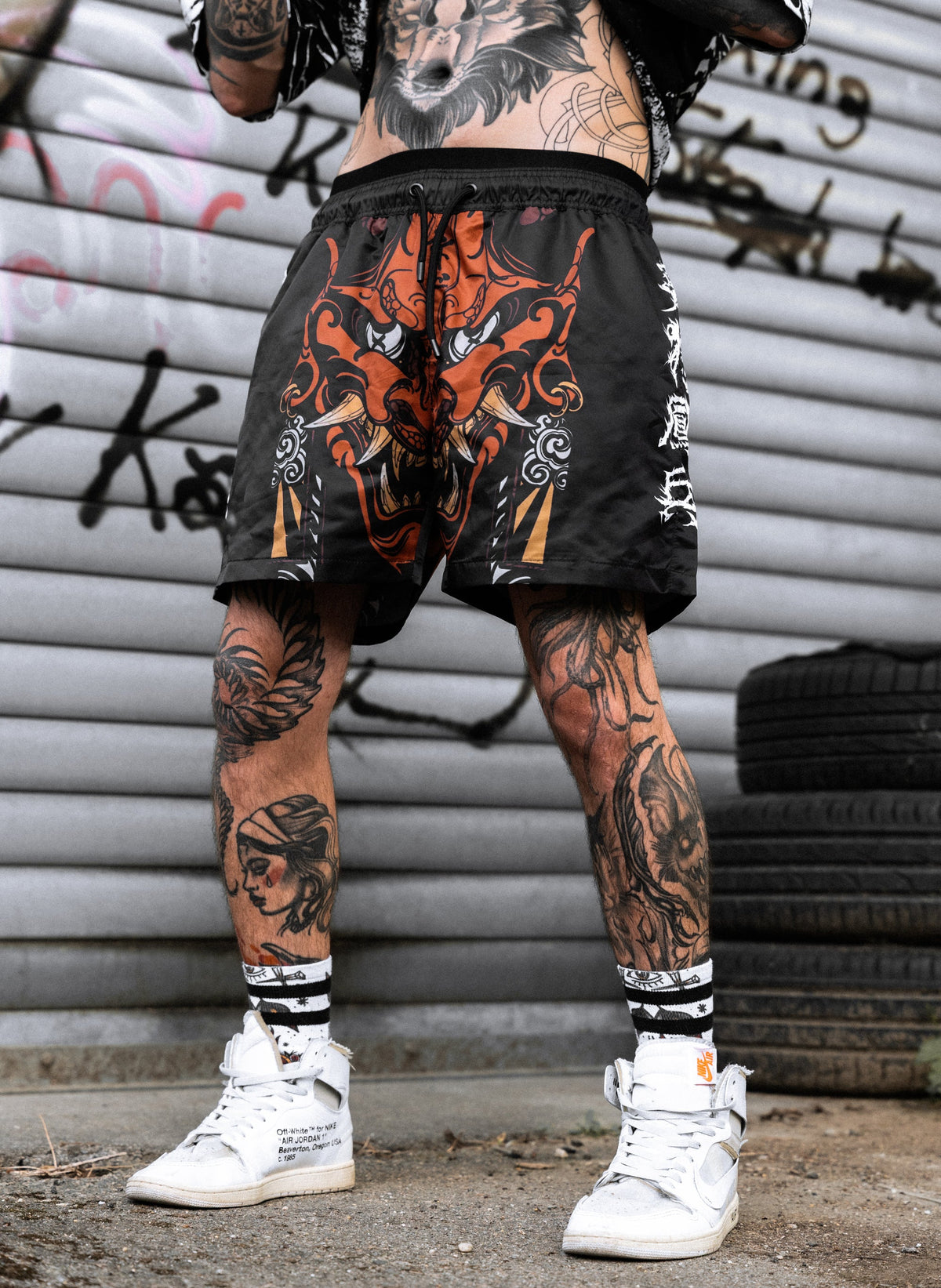 Final War (Black) - Swim Shorts