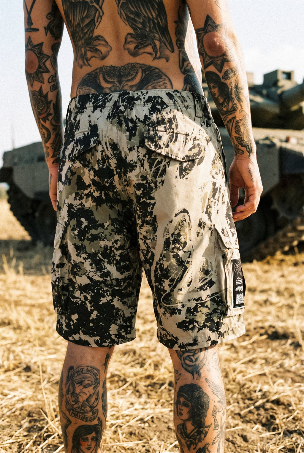Fleshbound (Sand) - Cargo Shorts (260GSM)